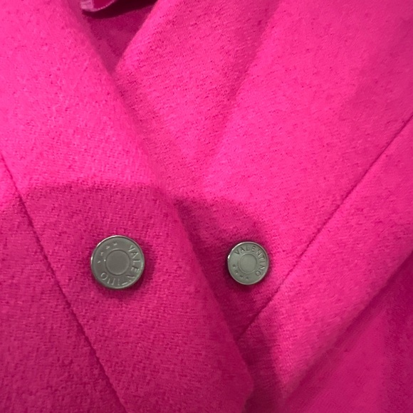 Valentino Fuschia Wool Blazer with Ruffle Lapel - Picture 8 of 13